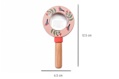 Wildlife Magnifying Glass Natural 6x1.3x12cm
