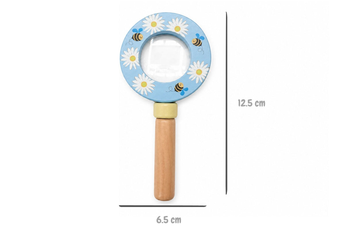 Magnifying Glass Wooden Handle 6x1.3x12cm