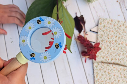 Magnifying Glass Wooden Handle 6x1.3x12cm