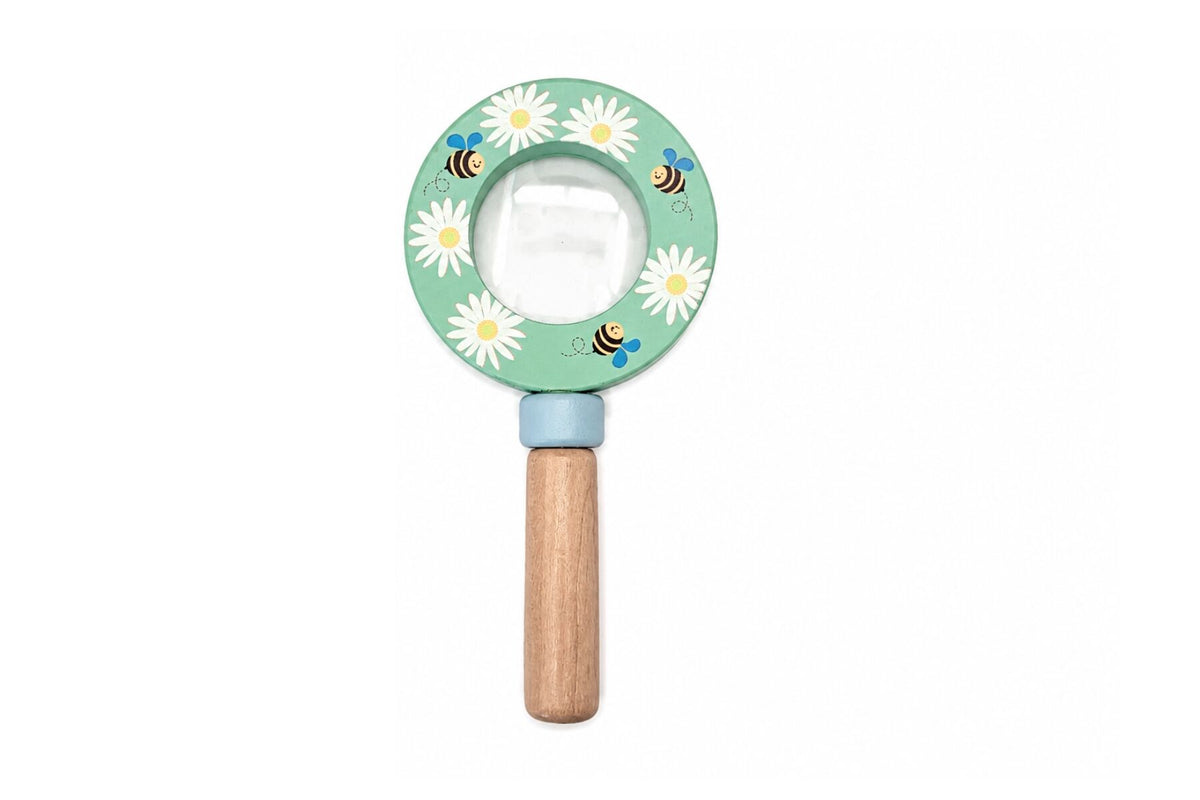Magnifying Glass Wooden Handle 6x1.3x12cm