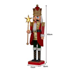 60cm Musical LED Animated Christmas Nutcracker Ornament Decoration