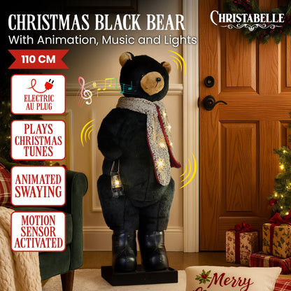 Animated Musical Bear Decoration
