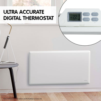 Electric Panel Heater Timer 112.5x5.5x40cm