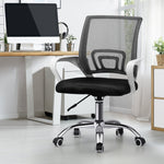 Mesh Office Chair Foam Seat White&Black