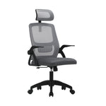 Ergonomic Office Chair Back Support Dark Grey&White