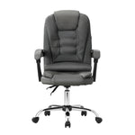 Massage Office Chair Racing Chairs PU Leather Grey