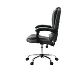 Massage Office Chair Racing Chairs PU Leather Grey