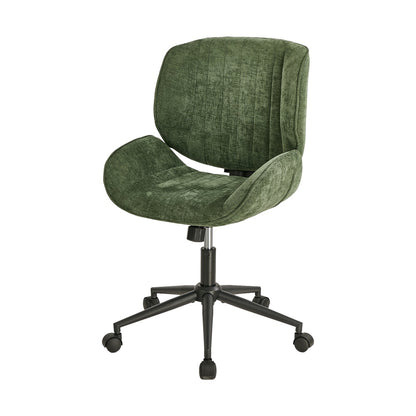 Mid Back Armless Office Chair Green | HomeAndLiving