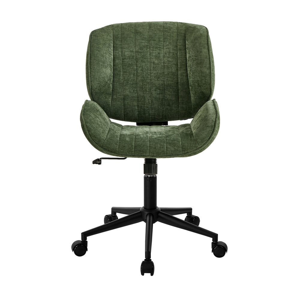 Mid Back Armless Office Chair Green | HomeAndLiving