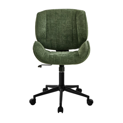 Mid Back Armless Office Chair Green | HomeAndLiving