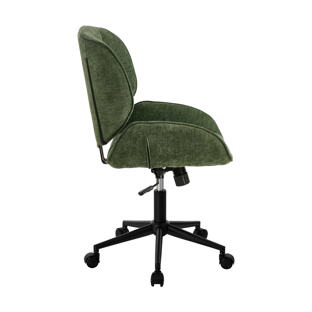 Mid Back Armless Office Chair Green | HomeAndLiving