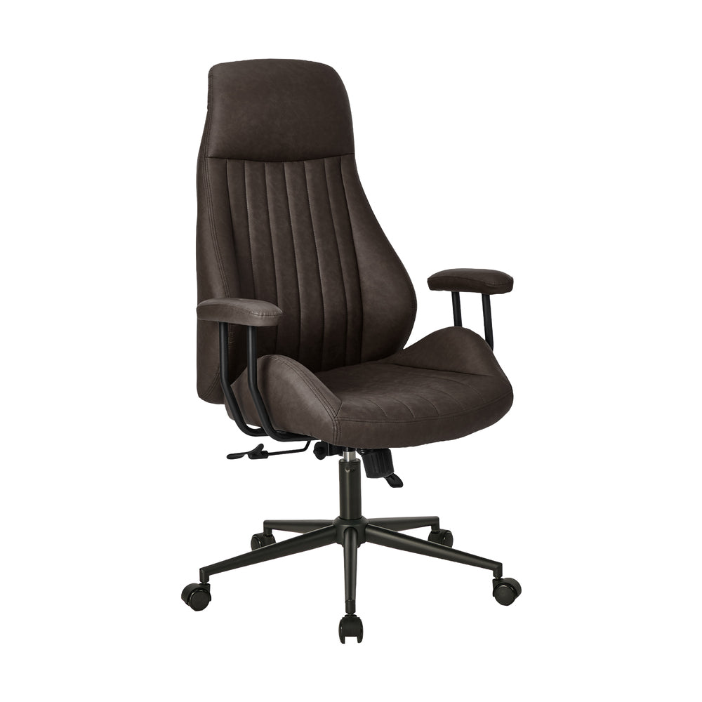 Black office chair, side view