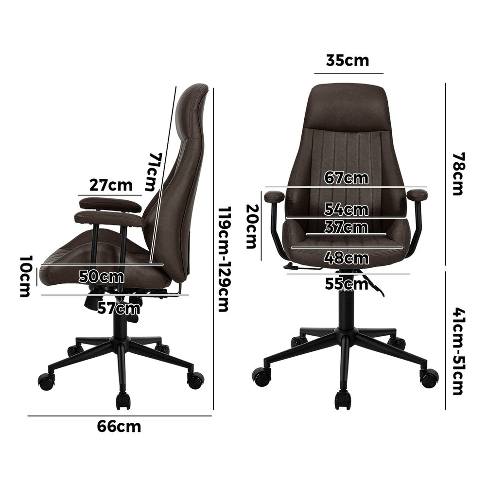 Black office chair, view 7