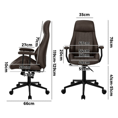 Black office chair, view 7