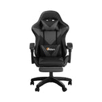 Home Gaming Chair Computer Desk Chair with Footrest Black