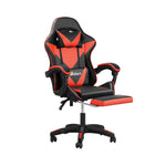 Home Gaming Chair Computer Desk Chair with Footrest Black