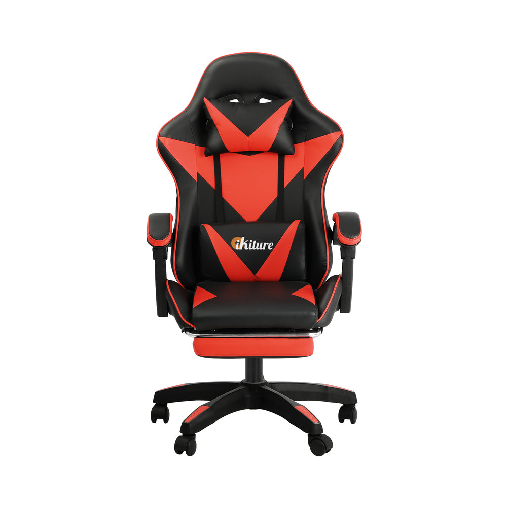Home Gaming Chair Computer Desk Chair with Footrest Black