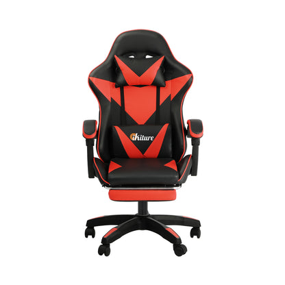 Home Gaming Chair Computer Desk Chair with Footrest Black