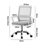 Mesh Office Chair Executive Computer Seat White