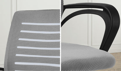 Mesh Office Chair Breathable Backrest Black Grey & White