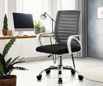 Mesh Office Chair Breathable Backrest Black Grey & White