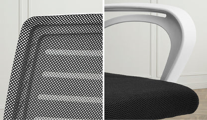 Mesh Office Chair Breathable Backrest Black Grey & White
