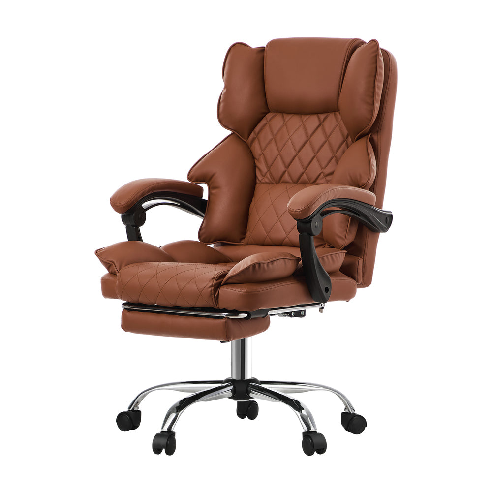 Natural office chair double, side view