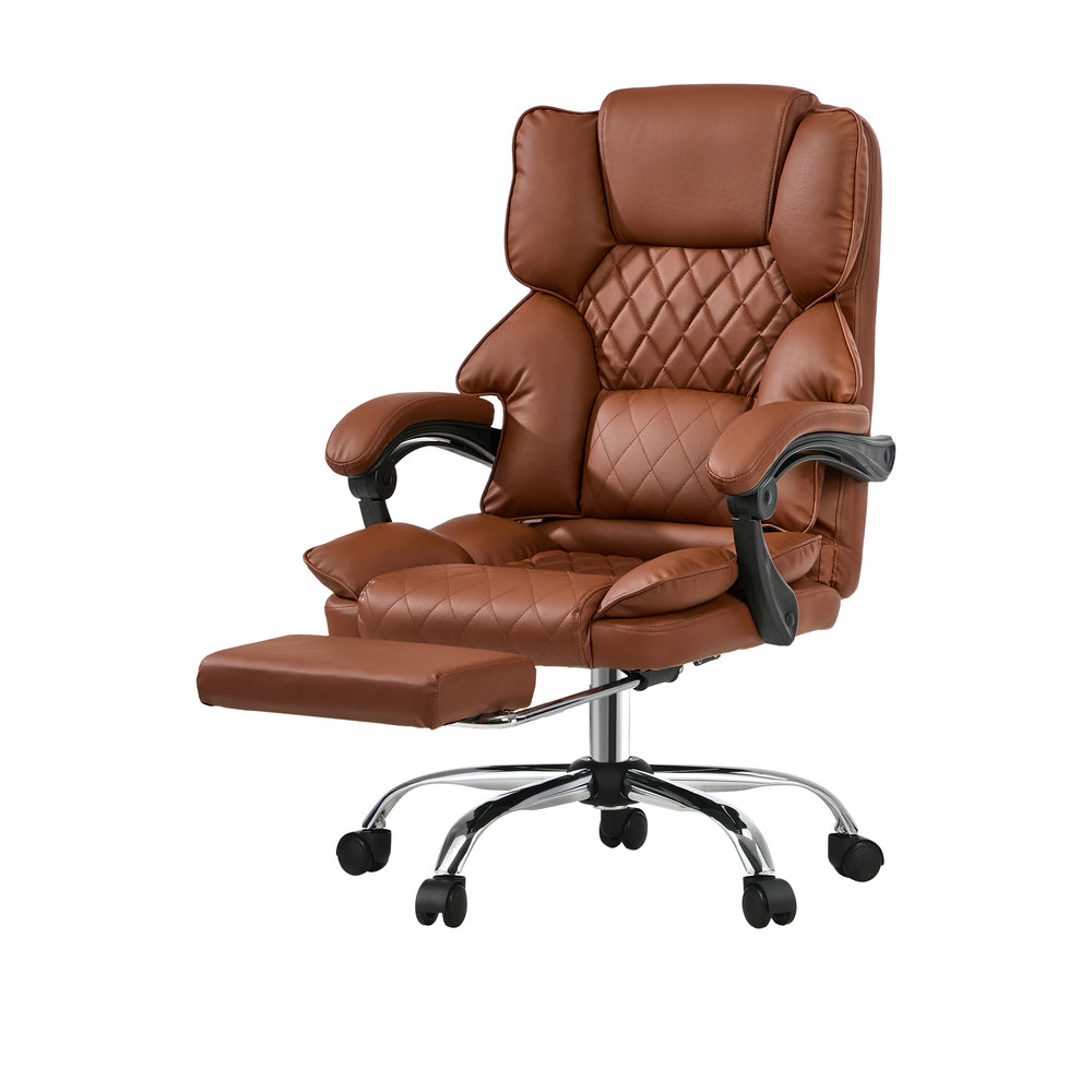 Natural office chair double, in room setting