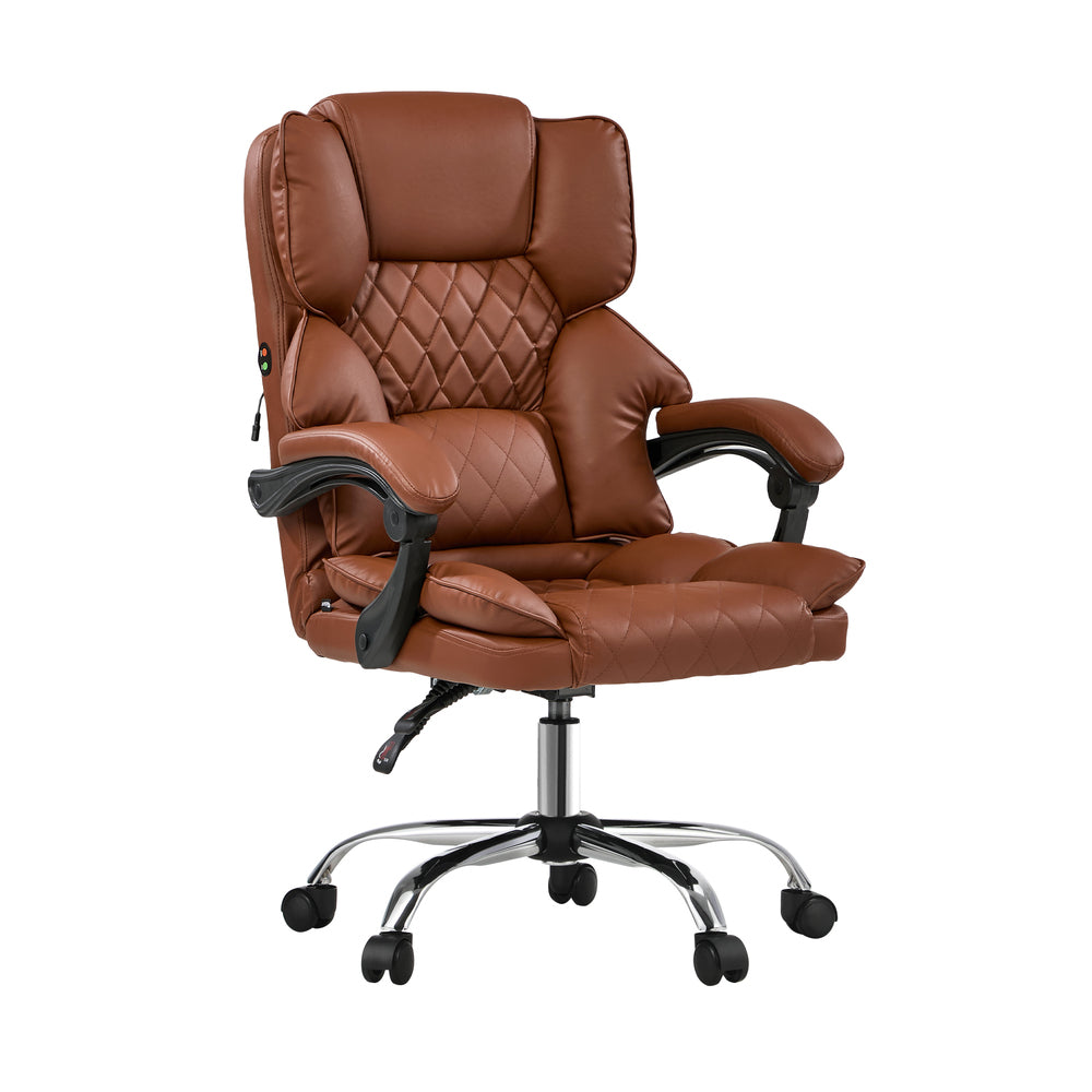 Natural office chair double, side view