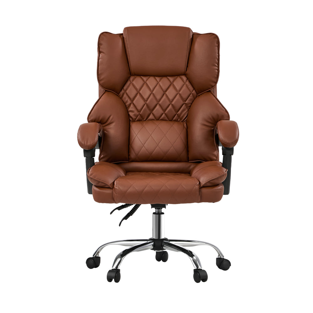 Natural office chair double, in room setting
