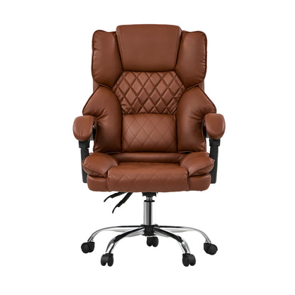 Natural office chair double, in room setting