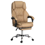 Executive Office Chair Leather Recliner Espresso