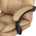 Executive Office Chair Leather Recliner Espresso