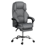 Executive Office Chair Leather Recliner Espresso