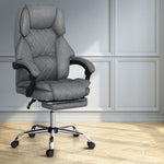 Executive Office Chair Leather Recliner Espresso