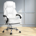 Executive Office Chair Leather Recliner Espresso