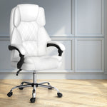 Executive Office Chair Leather Recliner Espresso