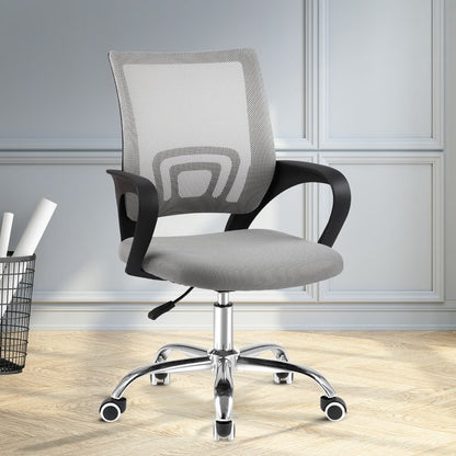Durable Mesh Office Chair Mid Back Grey