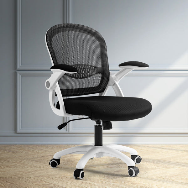  Durable Mesh Office Chair Mid Back Black