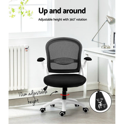 Durable Mesh Office Chair Mid Back Black