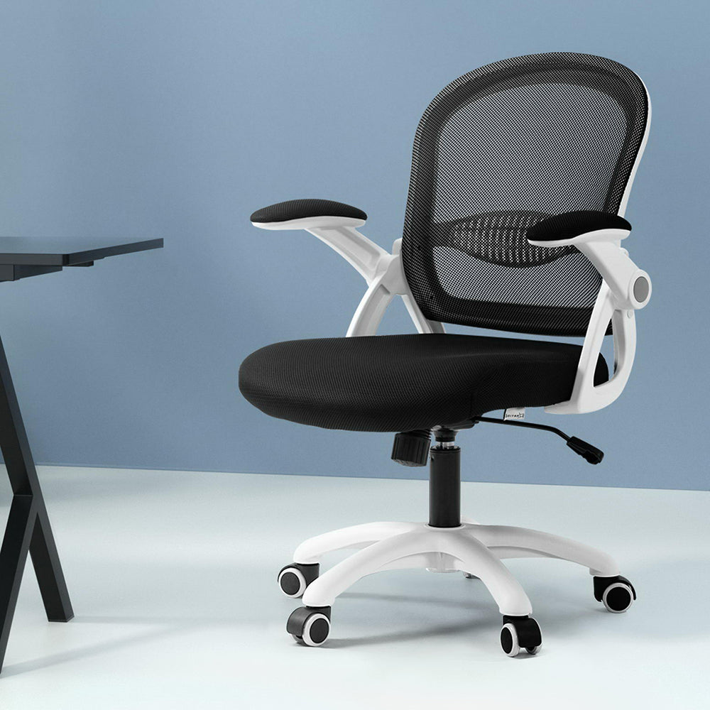 Durable Mesh Office Chair Mid Back Black