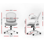 Mesh Office Chair Mid Back And Grey