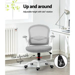 Mesh Office Chair Mid Back And Grey