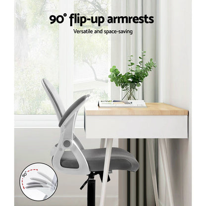 Mesh Office Chair Mid Back And Grey