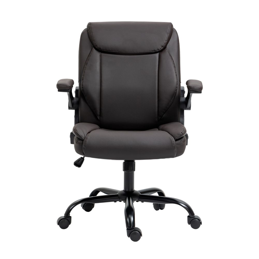 Executive Office Chair Mid Back Brown