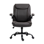 Executive Office Chair Mid Back Brown