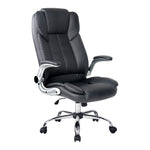 Executive Office Chair Leather Tilt Black