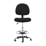 Office Chair Drafting Stool Fabric Chairs Black