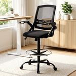 Office Chair Drafting Stool Mesh Chairs Black