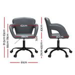 Office Chair Mid Back Grey/White